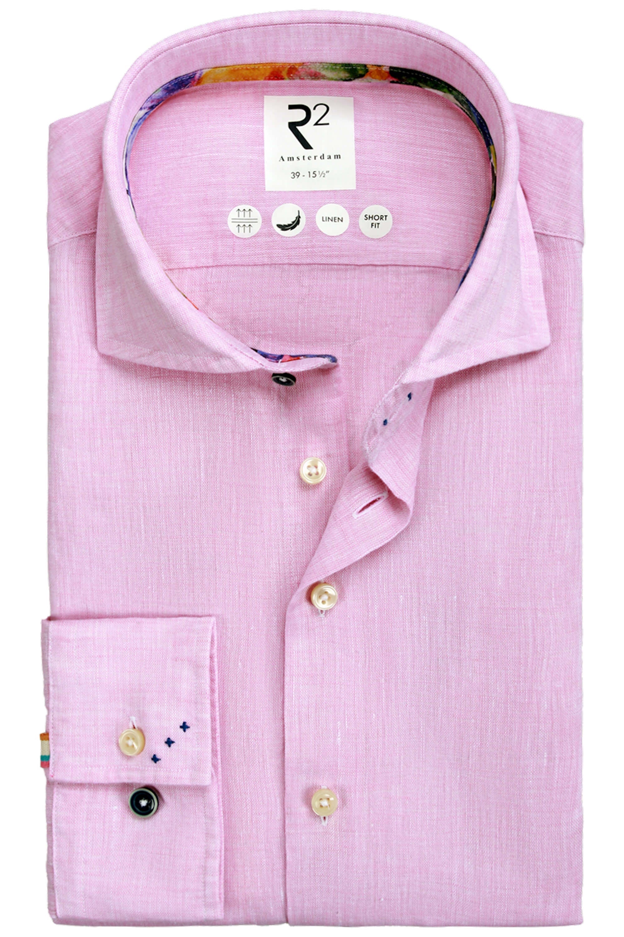 R2 Linen Pink Linen Shirt