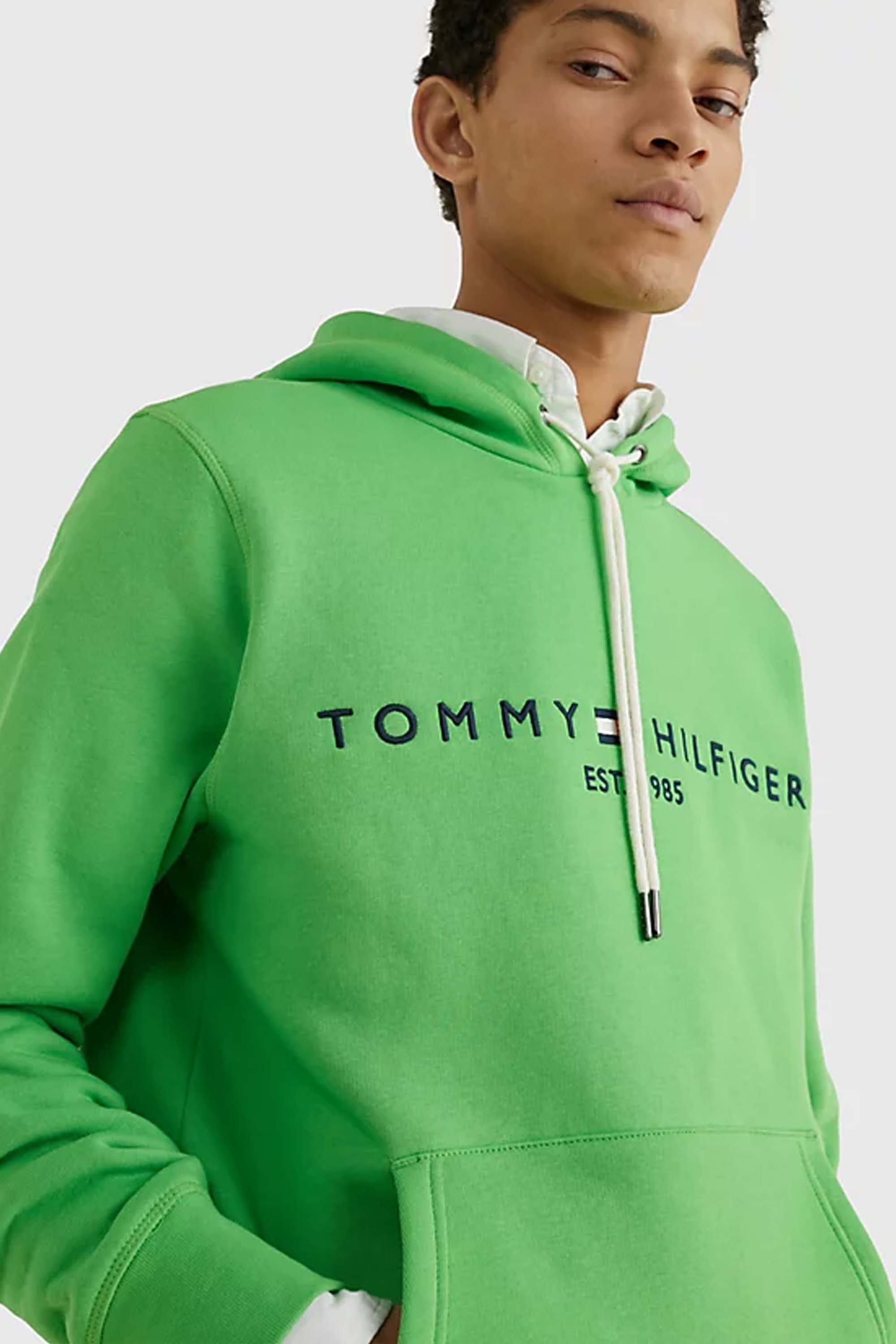 Tommy Hilfiger Logo Hoody Spring Lime