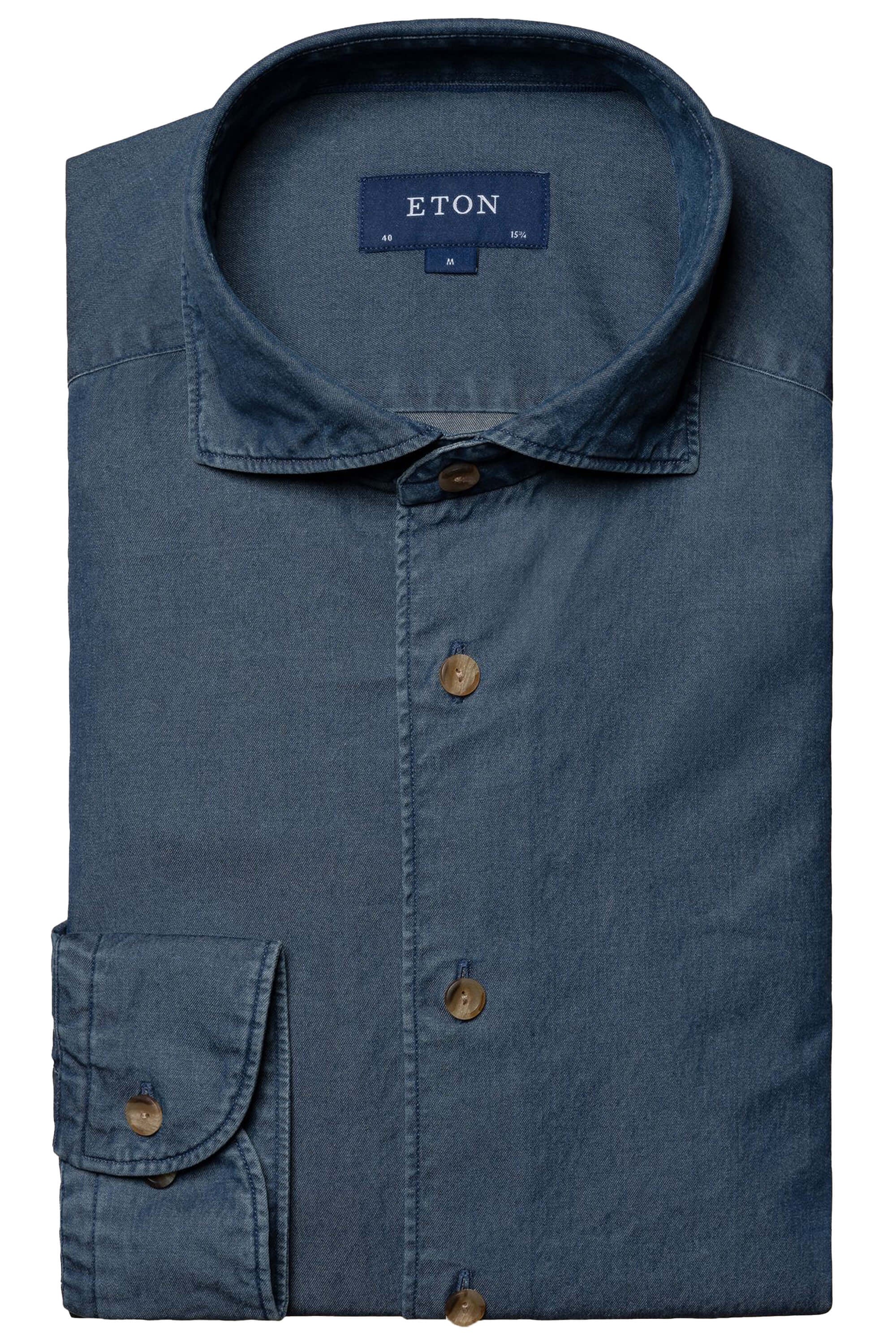 Eton Dark Blue Denim Shirt