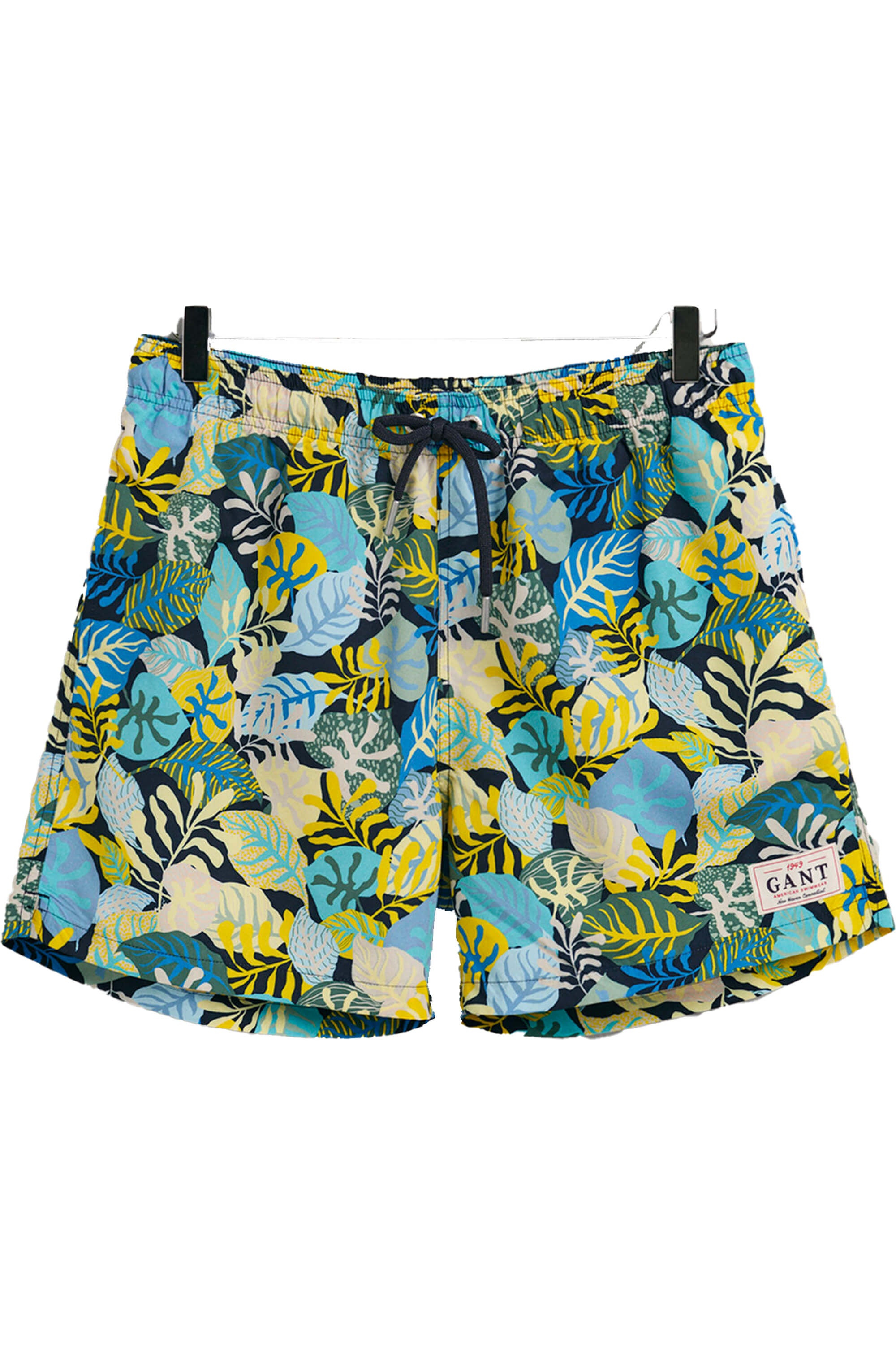 Gant Retro Tropical Print Swim Shorts Marine