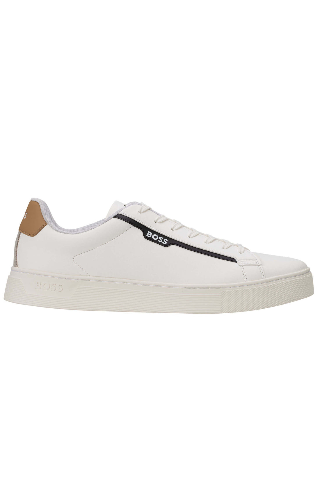 BOSS Tennis Homme – Chaussures Blanc, Taille 41 EU, Fabrication Haut De Gamme