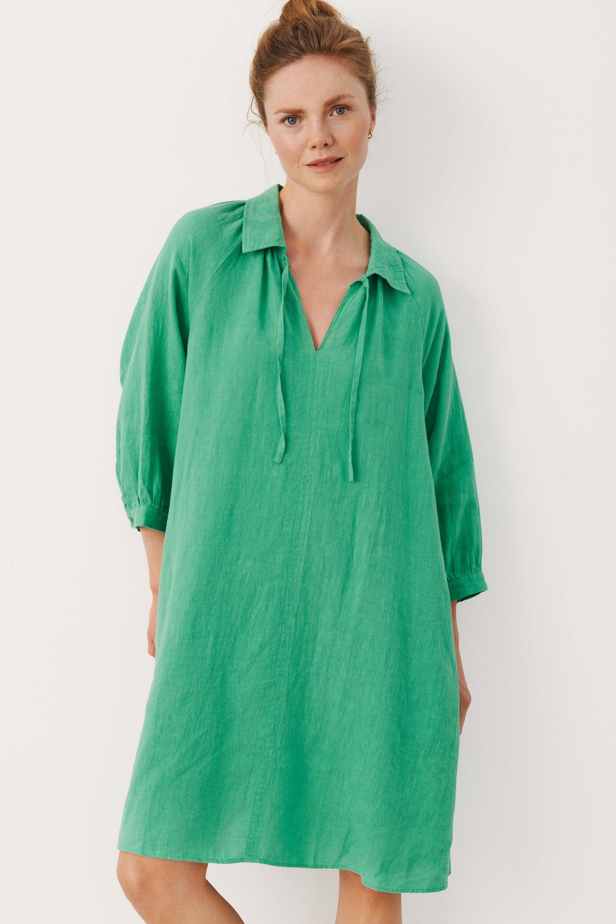Part Two Erona Dress Green Spruce