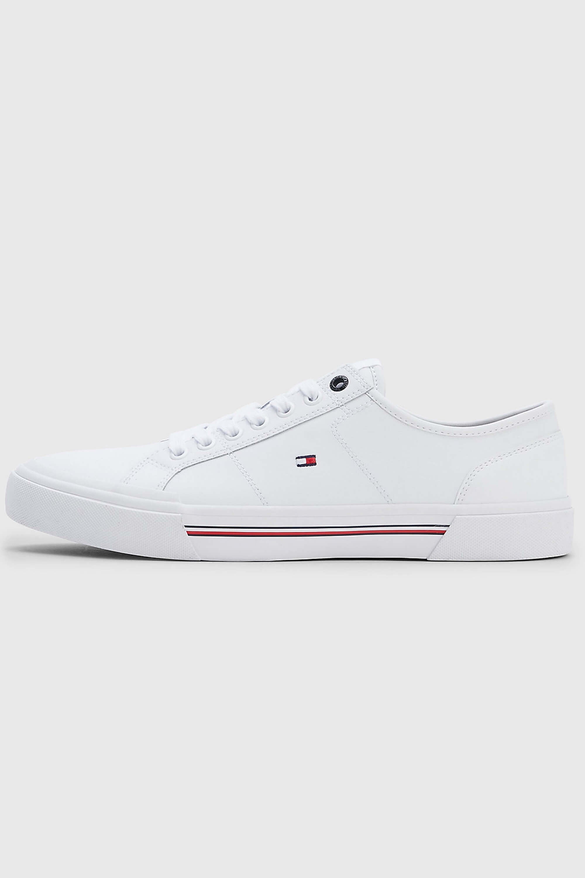 Tommy Hilfiger Core Corporate Leather Trainer White